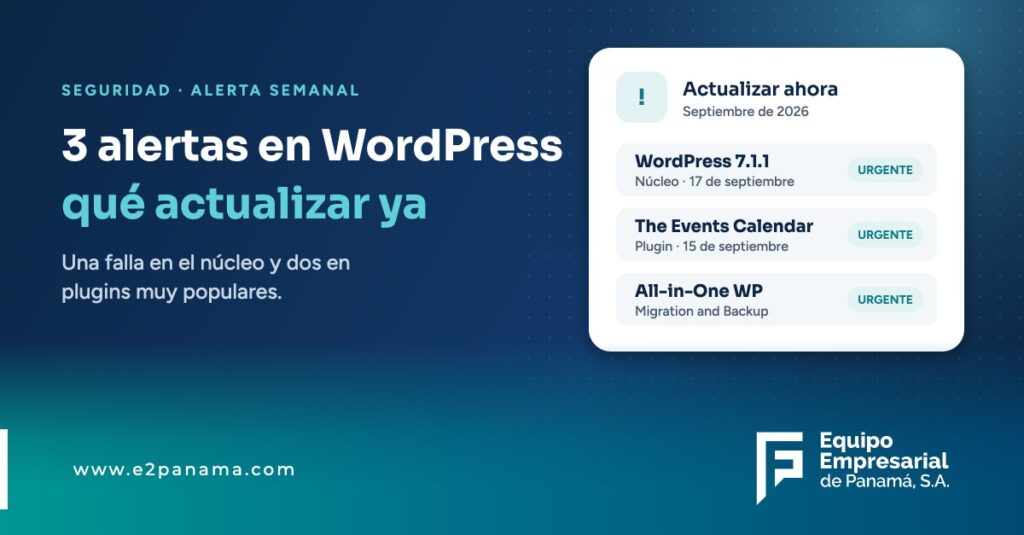 Alertas de seguridad en WordPress: qué actualizar ya