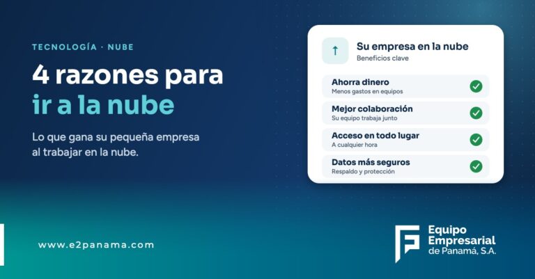 Pequeña empresa trabajando en la nube