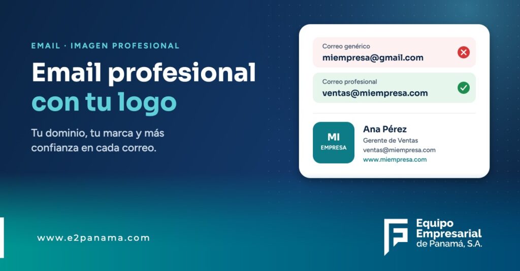 Email profesional con tu logo y dominio propio