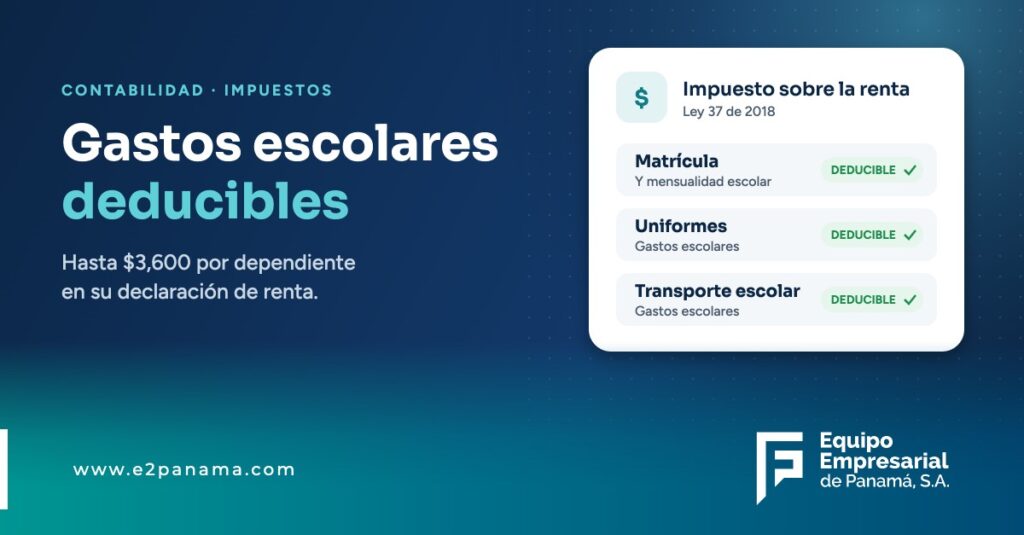 Gastos escolares serán deducibles de impuestos – E2 Panamá