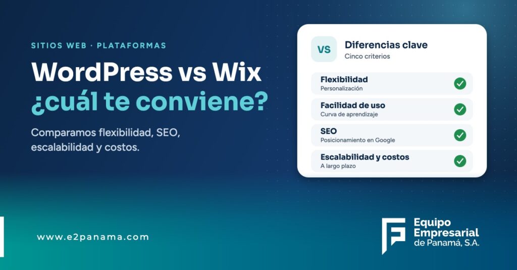 WordPress vs Wix: ¿Cuál es la mejor opción para tu sitio web? – E2 Panamá